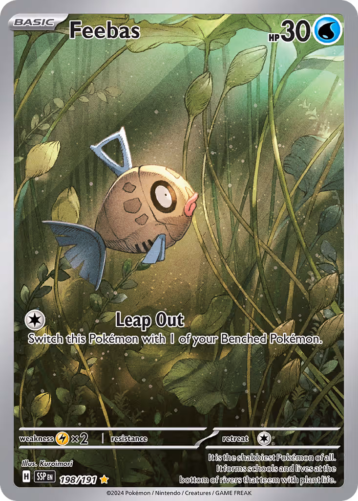 Feebas 198/191 Pokemon card