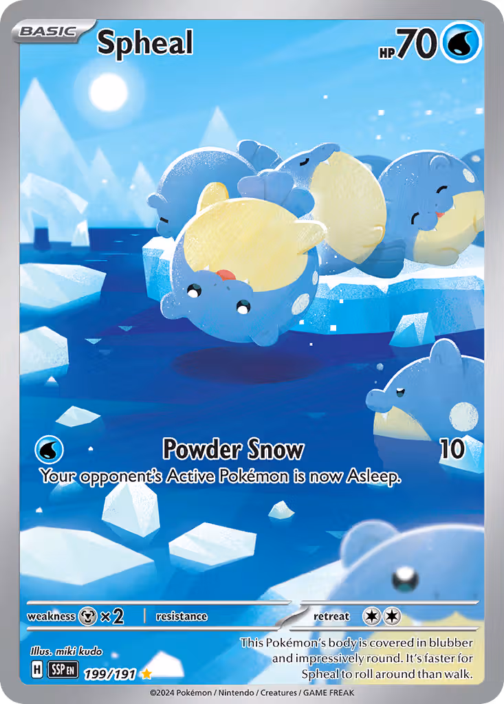 Spheal 199/191 Pokemon card