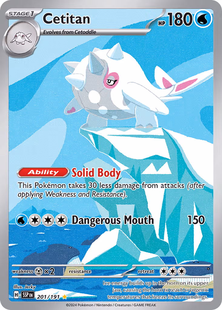 Cetitan 201/191 Pokemon card