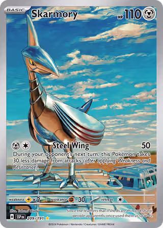 Skarmory 209/191 Pokemon card