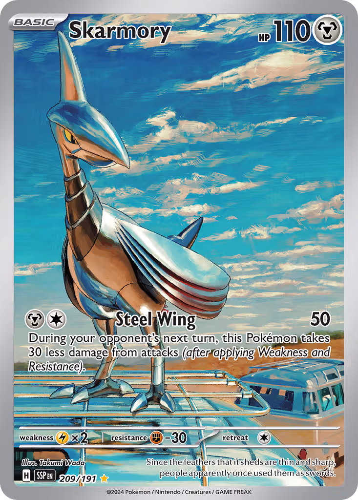 Skarmory 209/191 Pokemon card