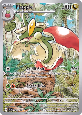 Flapple 210/191 Pokemon card