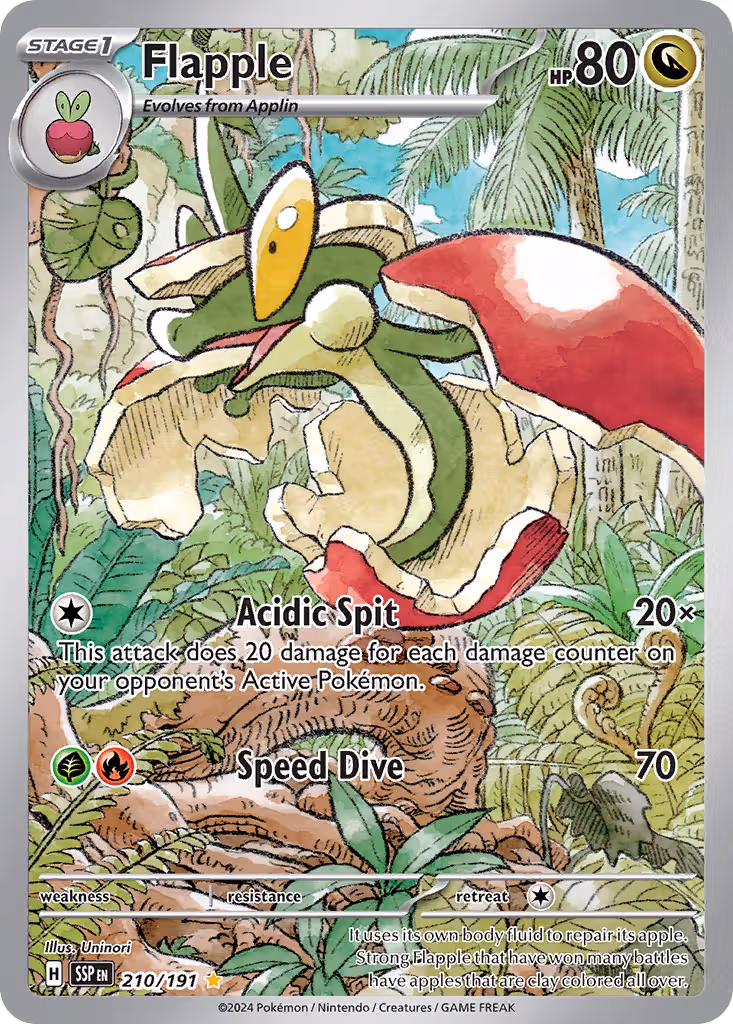 Flapple 210/191 Pokemon card