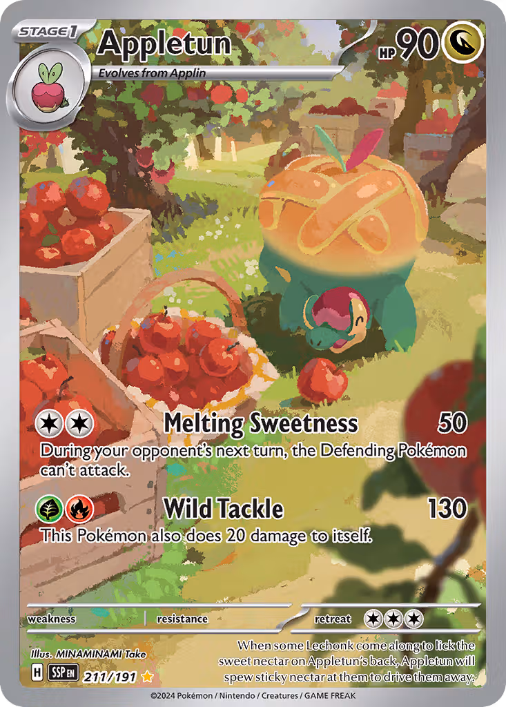 Appletun 211/191 Pokemon card