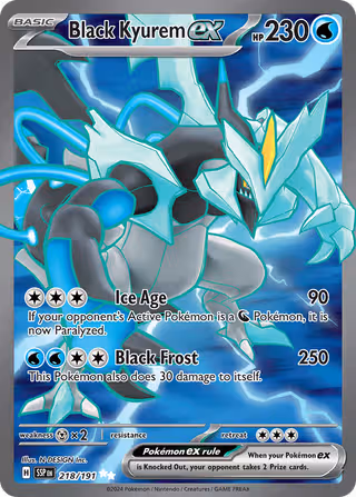 Black Kyurem ex 218/191 Pokemon card