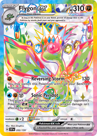 Flygon ex 222/191 Pokemon card