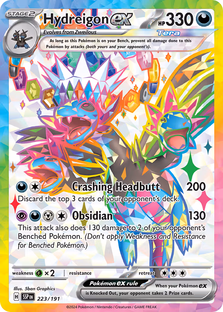Hydreigon ex 223/191 Pokemon card