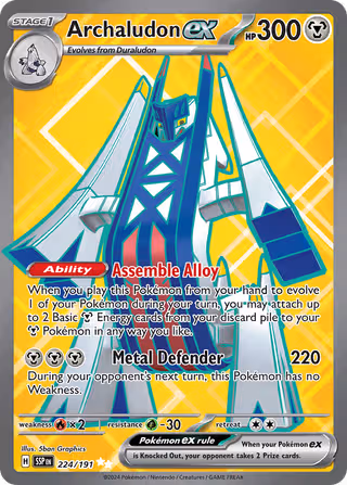 Archaludon ex 224/191 Pokemon card