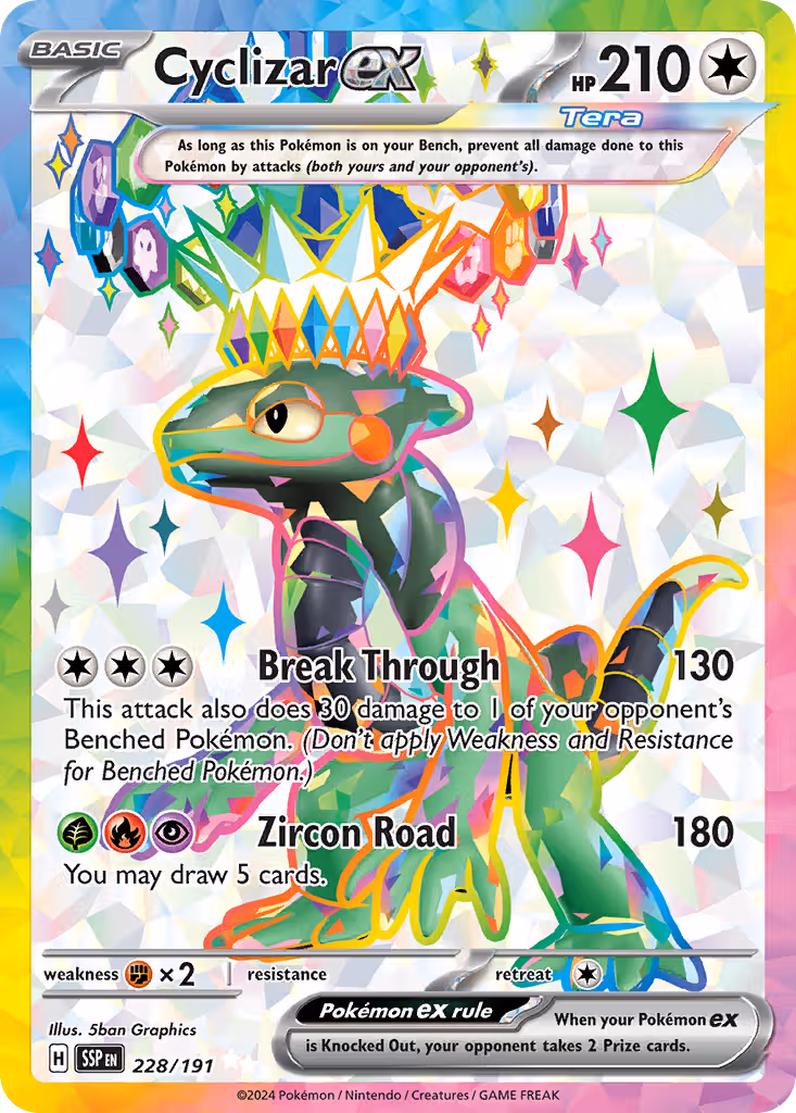 Cyclizar ex 228/191 Pokemon card