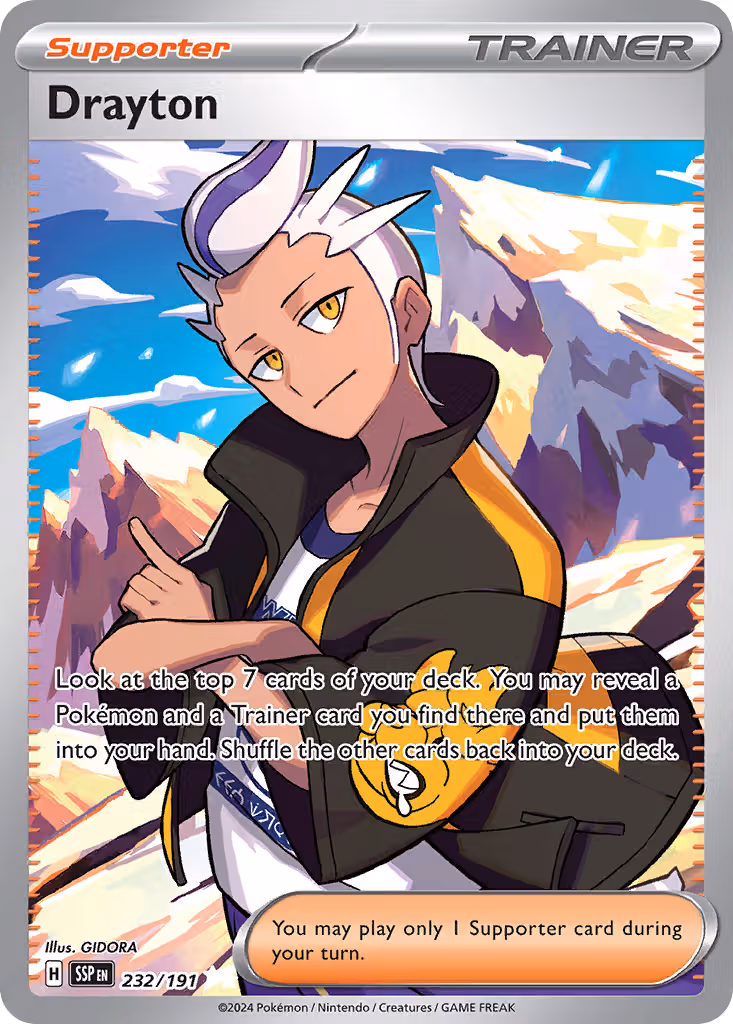 Drayton 232/191 Pokemon card