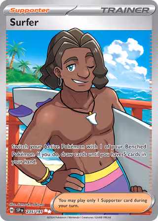 Surfer 235/191 Pokemon card