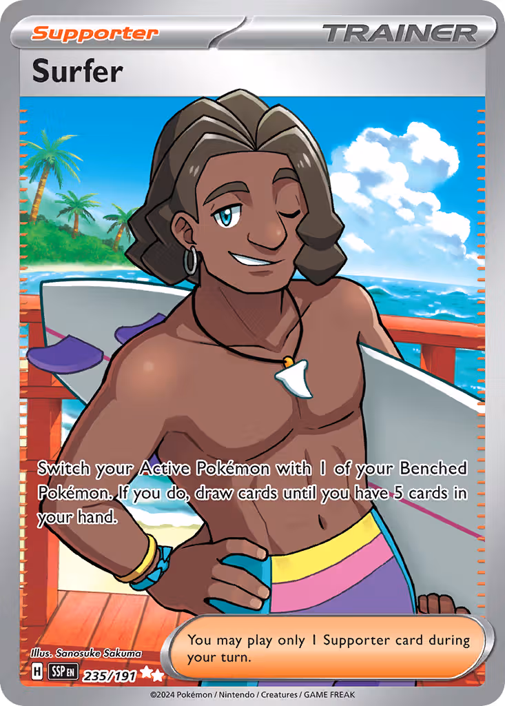 Surfer 235/191 Pokemon card