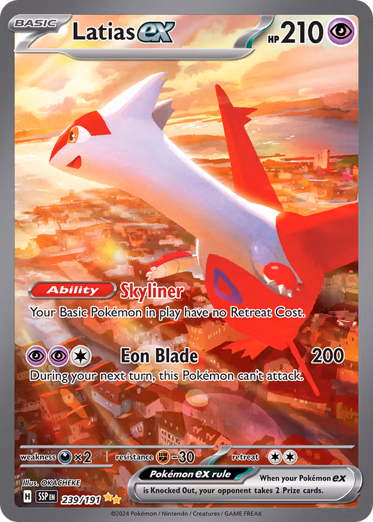Latias ex 239/191 Pokemon card