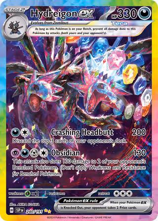 Hydreigon ex 240/191 Pokemon card
