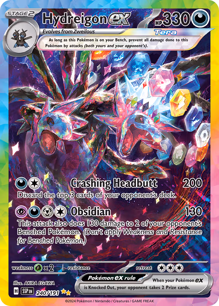 Hydreigon ex 240/191 Pokemon card