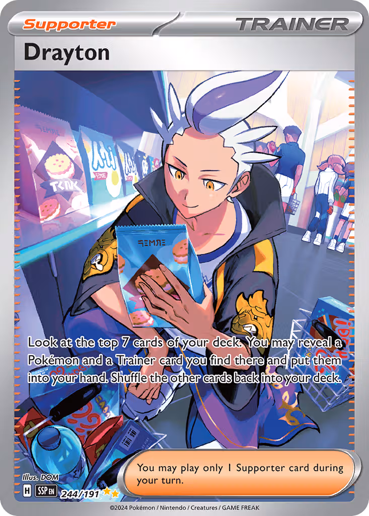 Drayton 244/191 Pokemon card