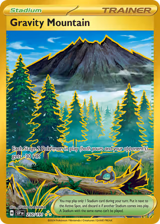 Gravity Mountain 250/191 Pokemon card