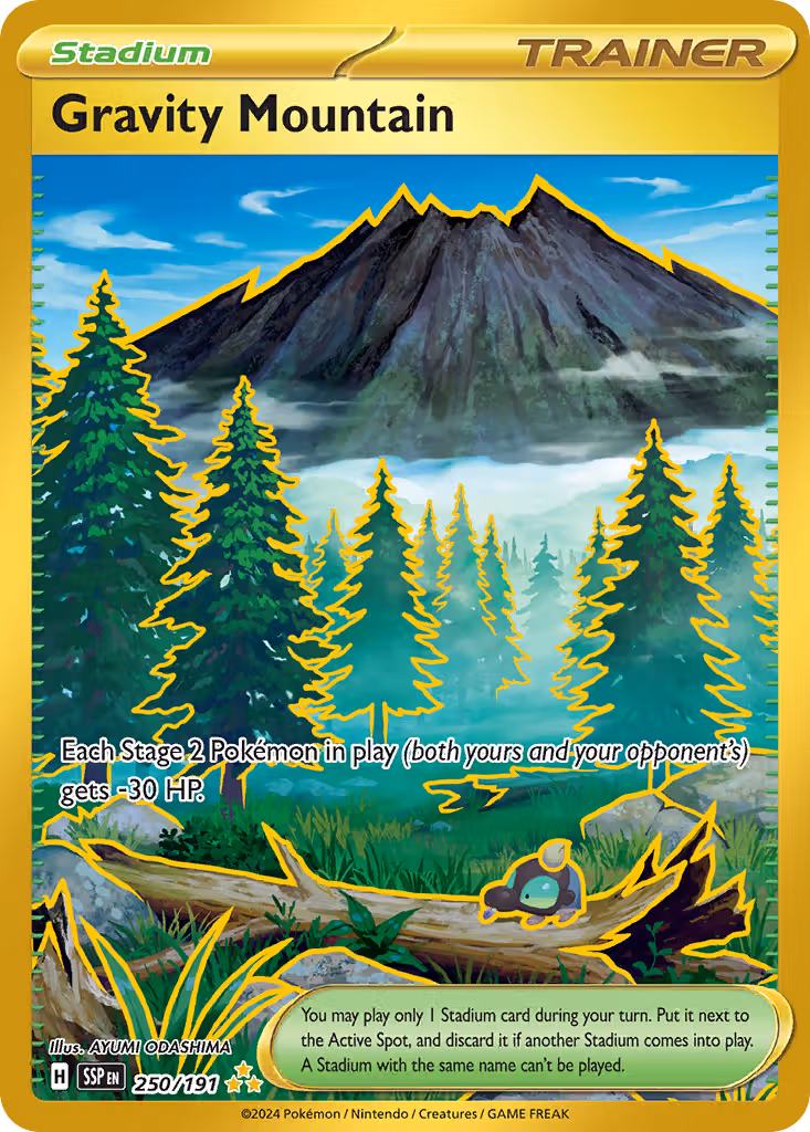 Gravity Mountain 250/191 Pokemon card