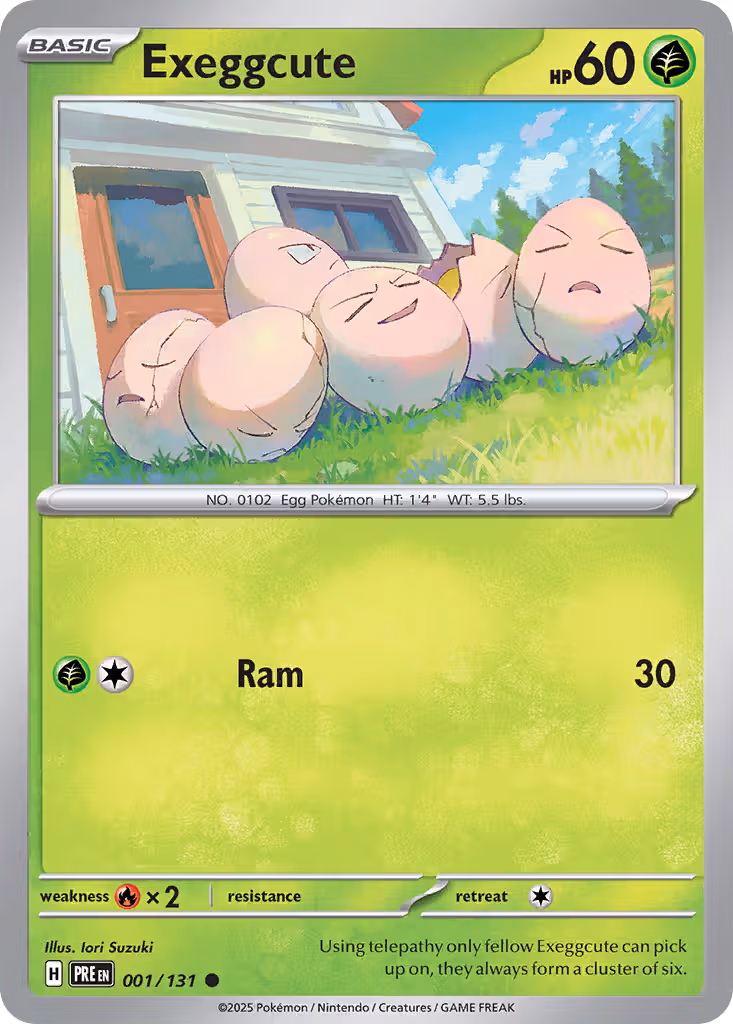 Exeggcute 1/131 Pokemon card