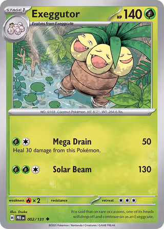 Exeggutor 2/131 Pokemon card