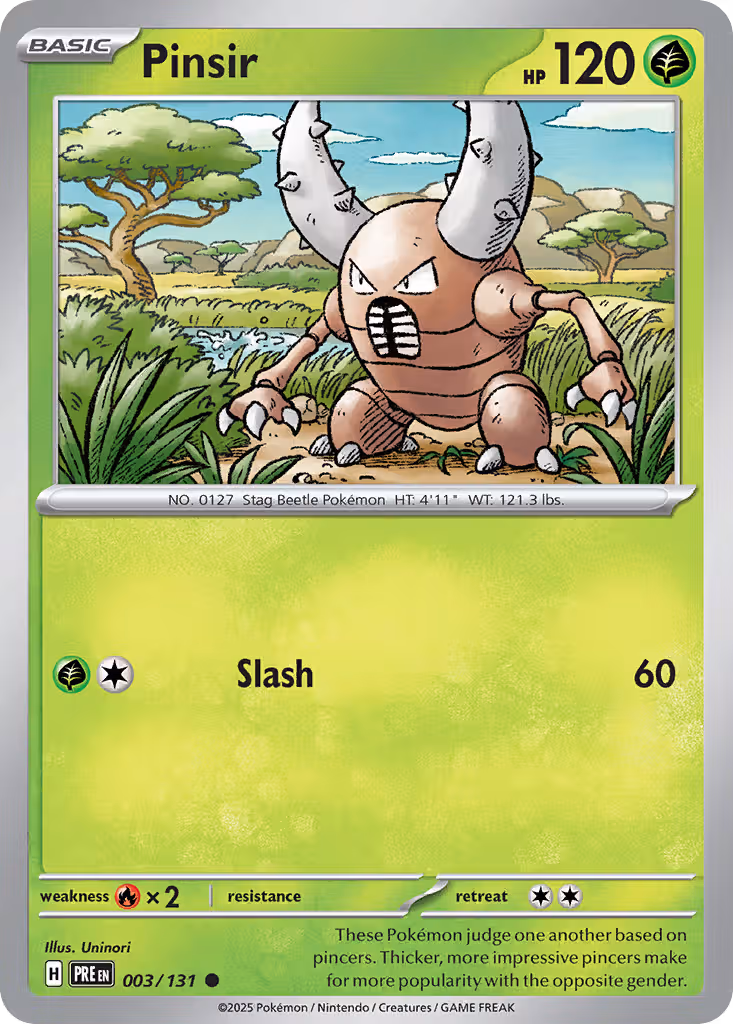 Pinsir 3/131 Pokemon card