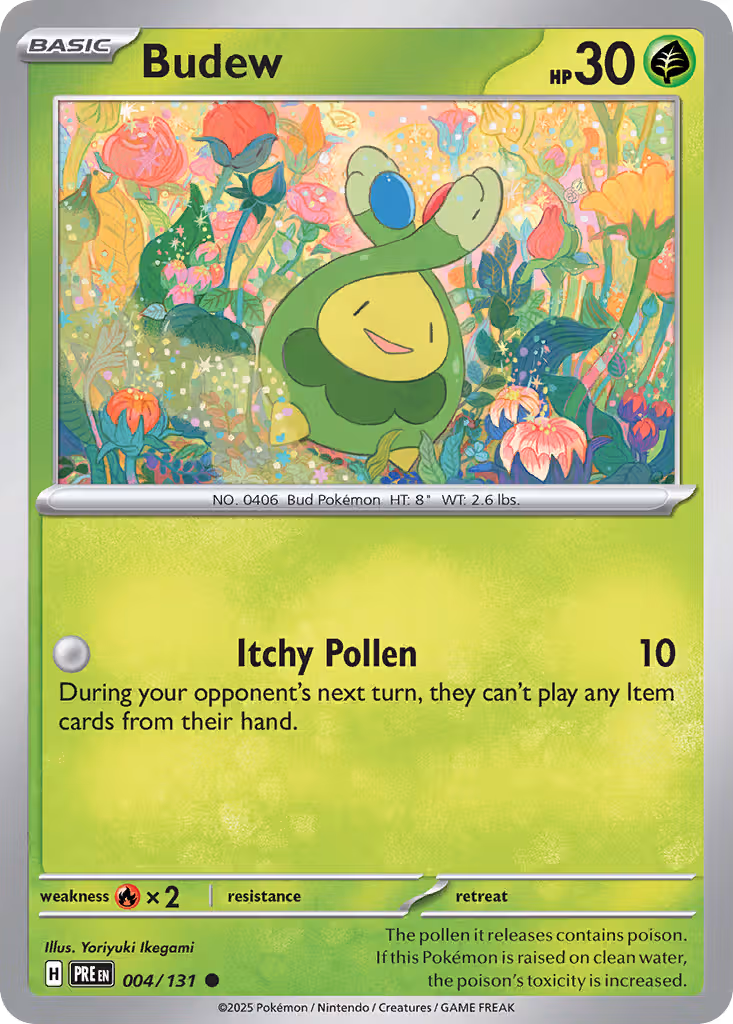 Budew 4/131 Pokemon card