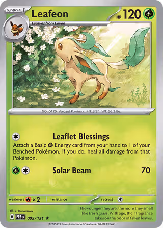 Leafeon 5/131 Pokemon card