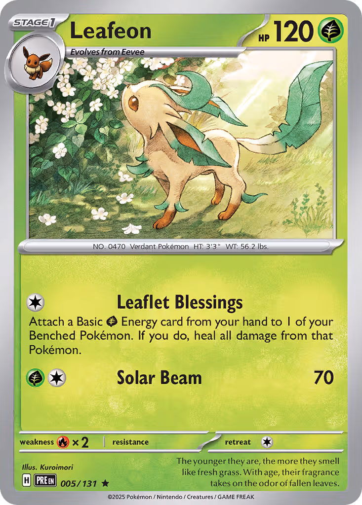 Leafeon 5/131 Pokemon card