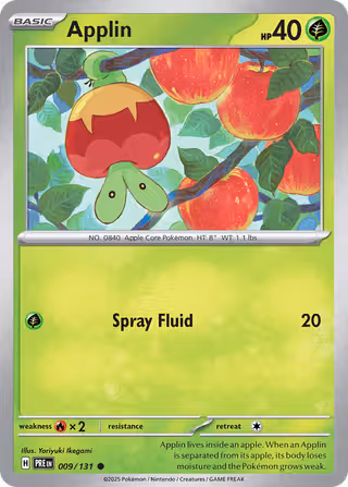 Applin 9/131 Pokemon card