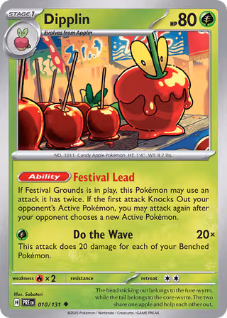 Dipplin 10/131 Pokemon card
