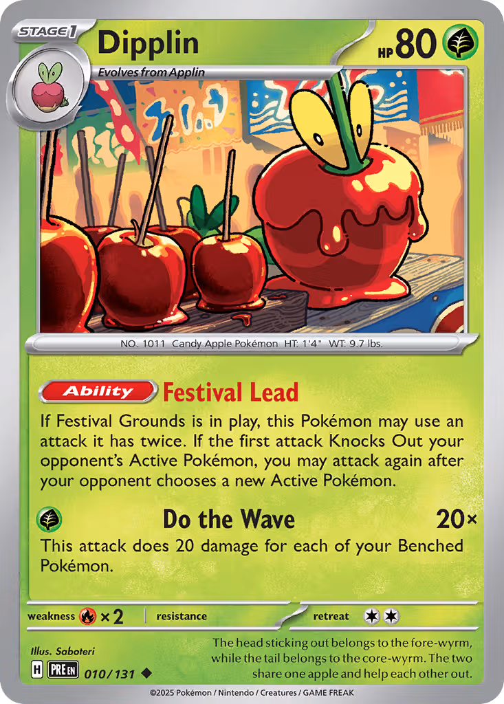 Dipplin 10/131 Pokemon card