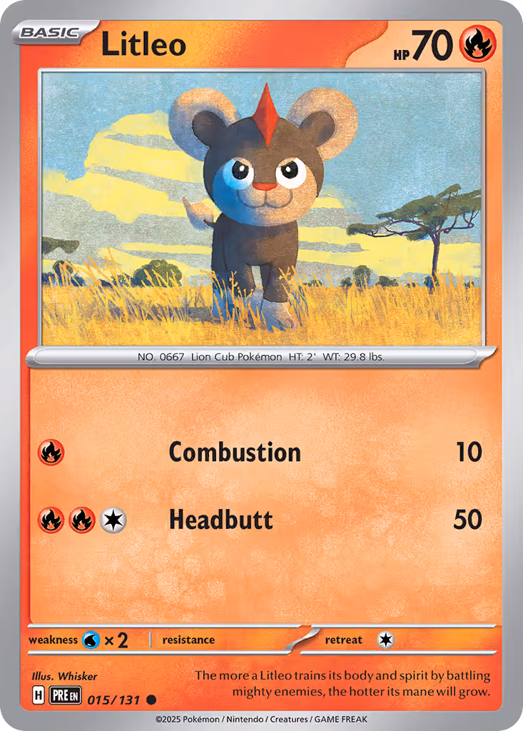 Litleo 15/131 Pokemon card