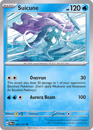 Suicune 24/131 Pokemon card