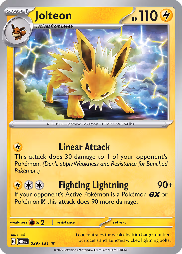 Jolteon 29/131 Pokemon card