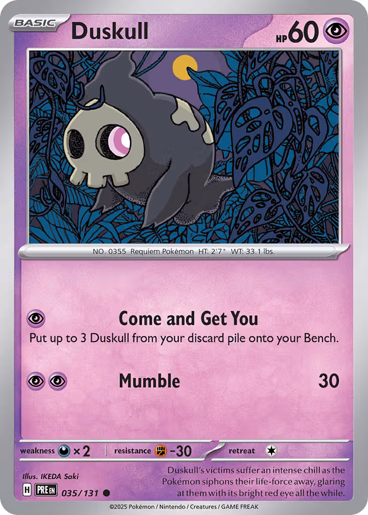 Duskull 35/131 Pokemon card