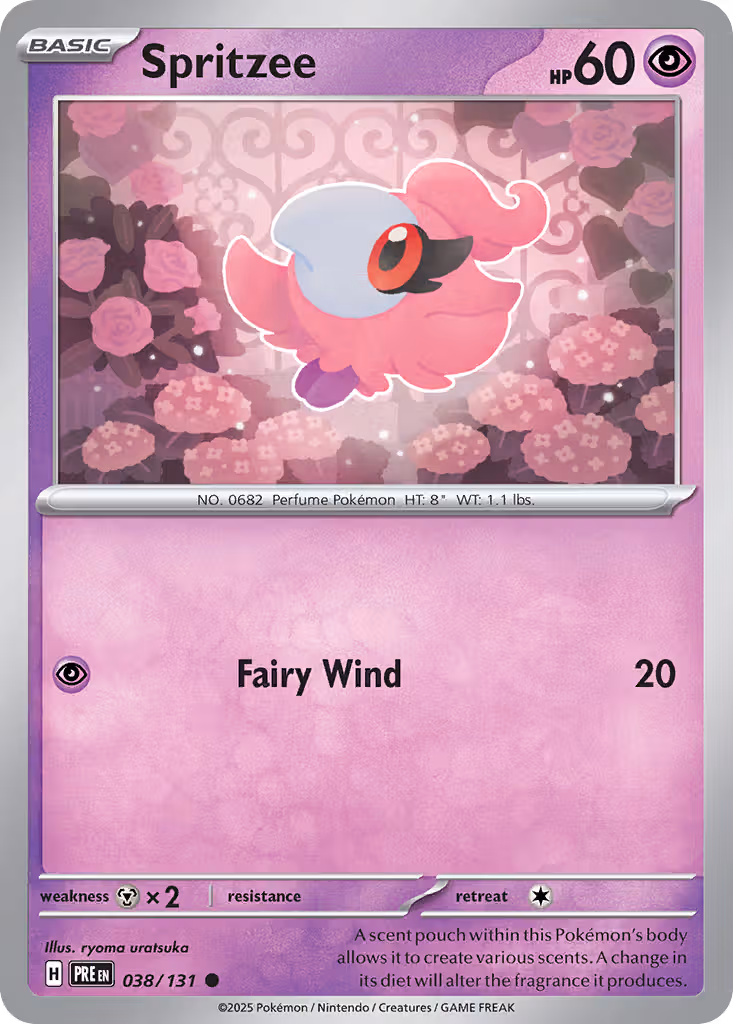 Spritzee 38/131 Pokemon card