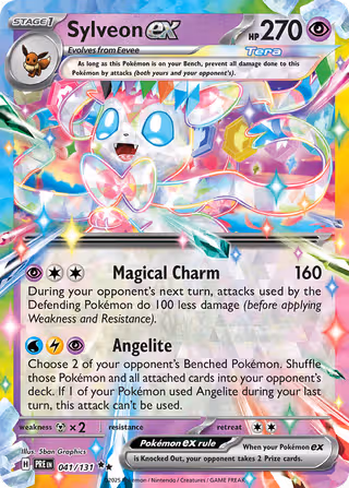 Sylveon ex 41/131 Pokemon card