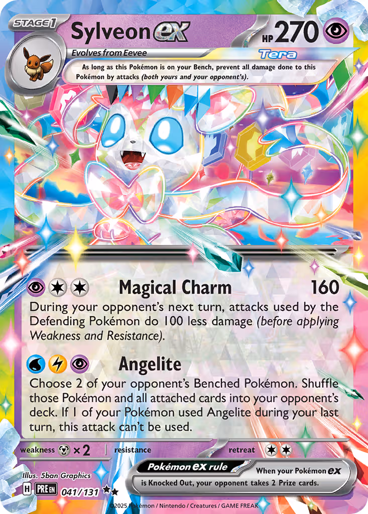 Sylveon ex 41/131 Pokemon card
