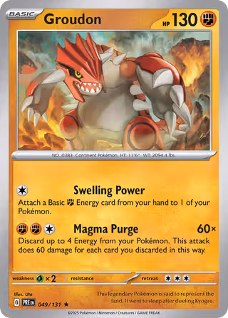 Groudon 49/131 Pokemon card