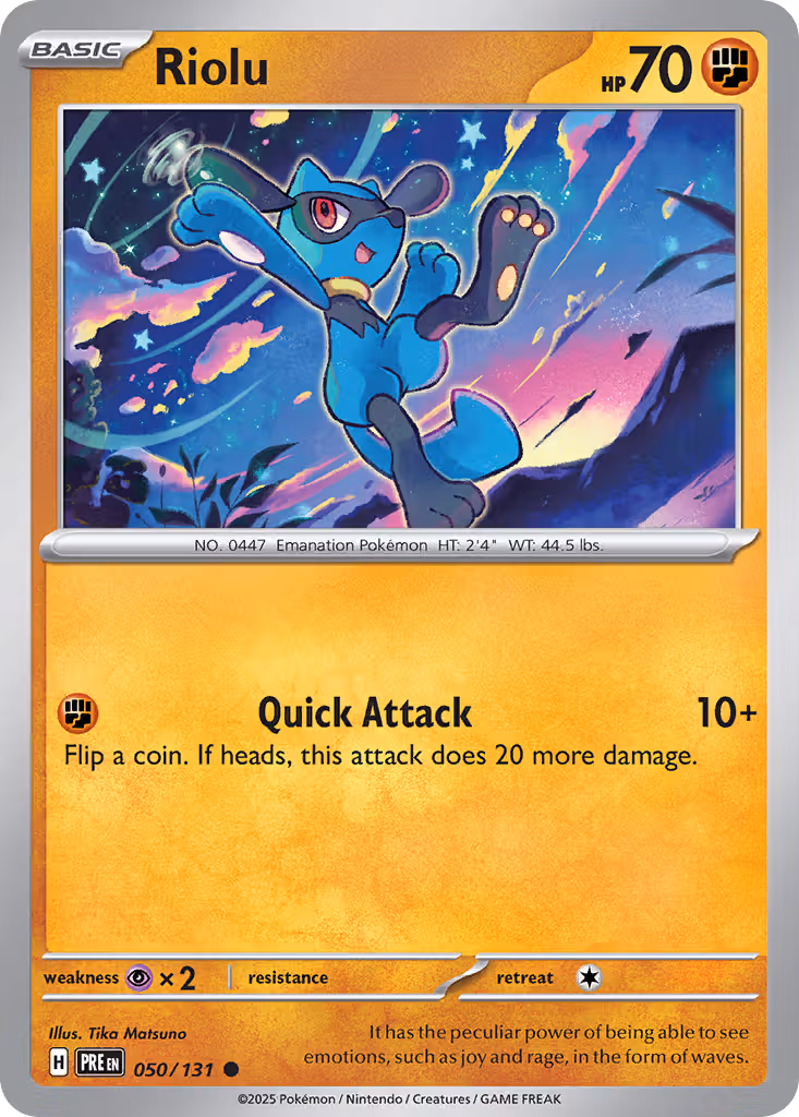 Riolu 50/131 Pokemon card