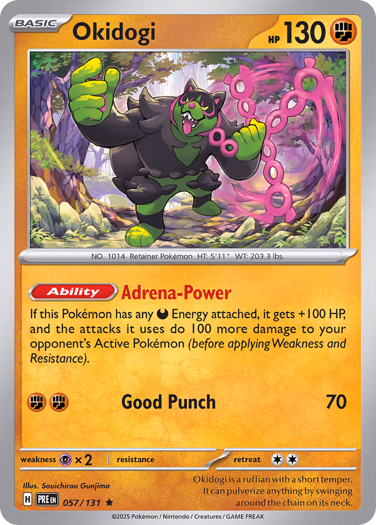 Okidogi 57/131 Pokemon card