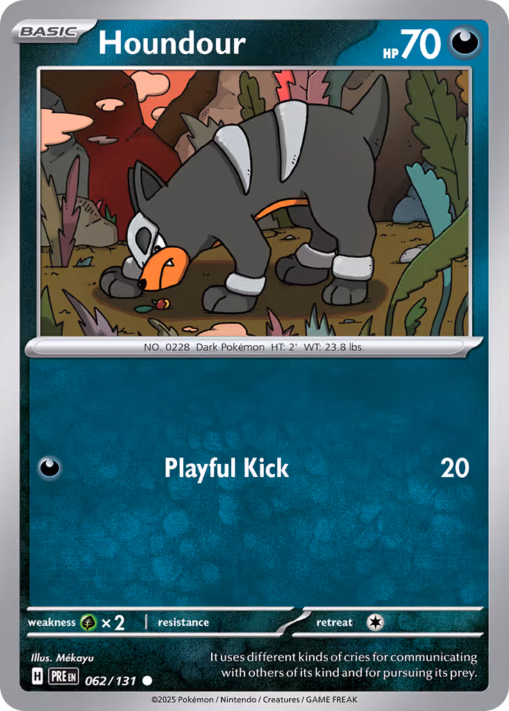 Houndour 62/131 Pokemon card