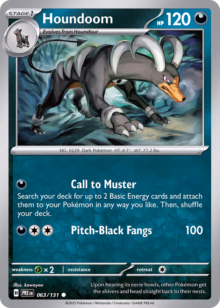 Houndoom 63/131 Pokemon card