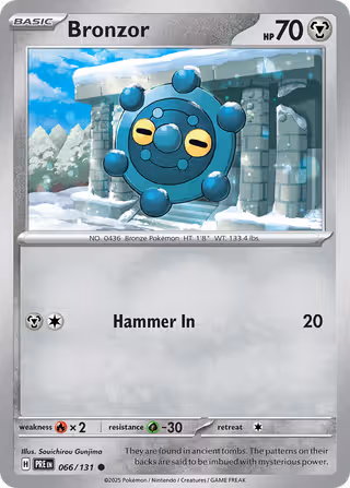 Bronzor 66/131 Pokemon card
