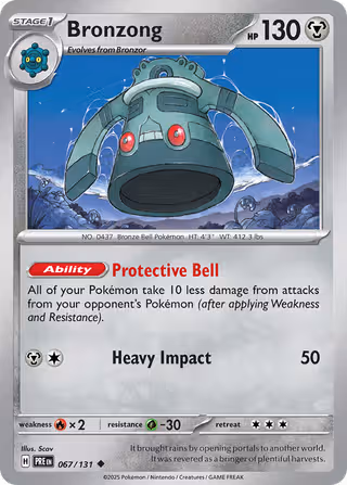 Bronzong 67/131 Pokemon card