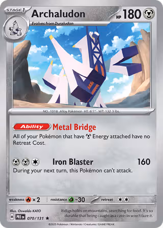Archaludon 70/131 Pokemon card