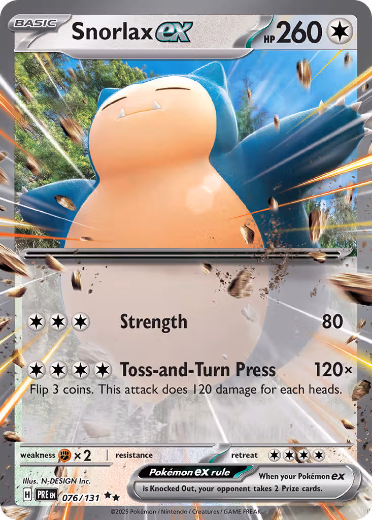 Snorlax ex 76/131 Pokemon card