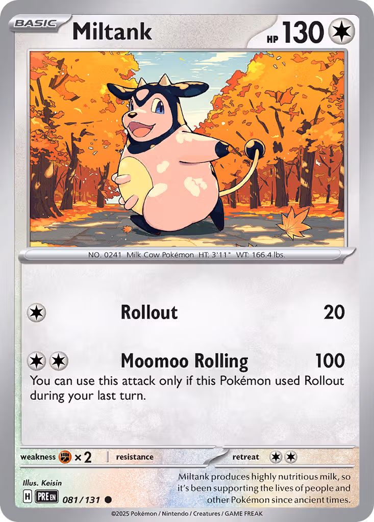Miltank 81/131 Pokemon card
