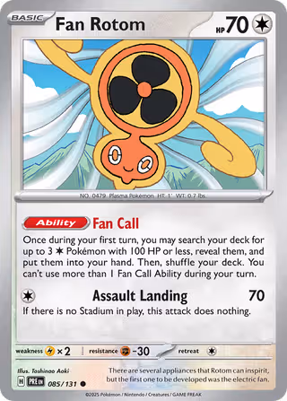Fan Rotom 85/131 Pokemon card