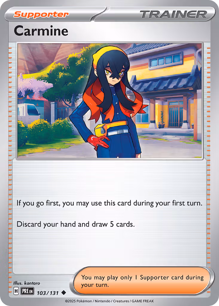 Carmine 103/131 Pokemon card